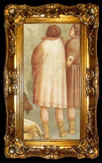 framed  GIOTTO di Bondone Detail of Birth of Christ, ta009-2